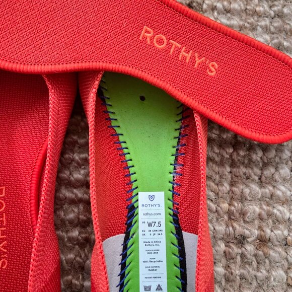 Rothy's The Point Flat (persimmon, 7.5) - Picture 4 of 5